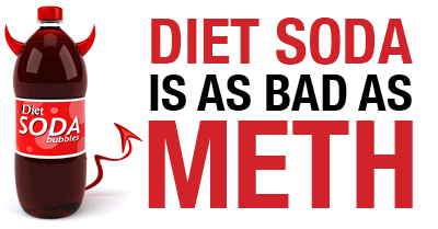 diet soda is as bad as meth